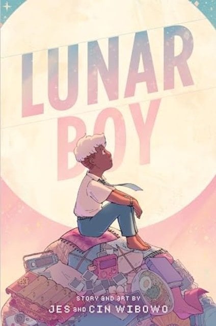 Front cover of Lunar Boy by Jes and Cin Wibowo, illustrated by Jes and Cin Wibowo