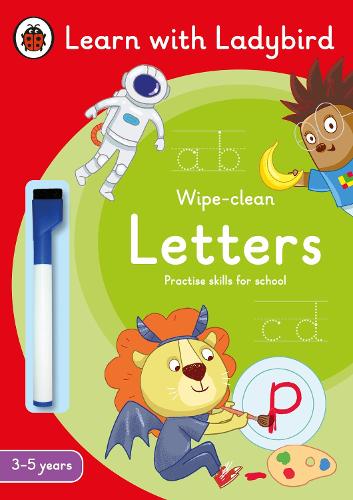Letters: A Learn with Ladybird Wipe-Clean Activity Book 3-5 years bookcover