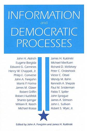 Information And Democratic Processes Ferejohn Paperback John Wiley & Sons