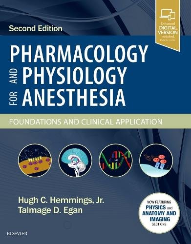 Pharmacology and Physiology for Anesthesia Hemmings Egan Hardback Elsevier 2e