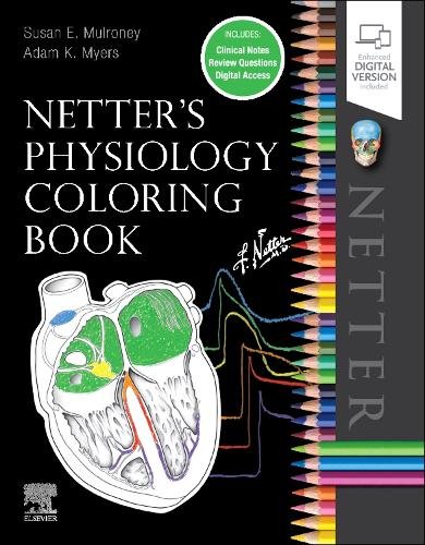 Netter’s Physiology Coloring Book Mulroney Myers Paperback 9780323694636