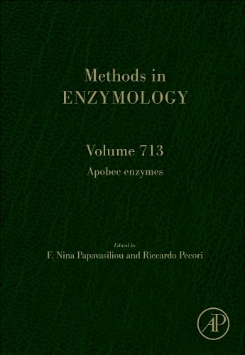 Apobec Enzymes Papavasiliou Pecori Hardback Academic Press Volume 713