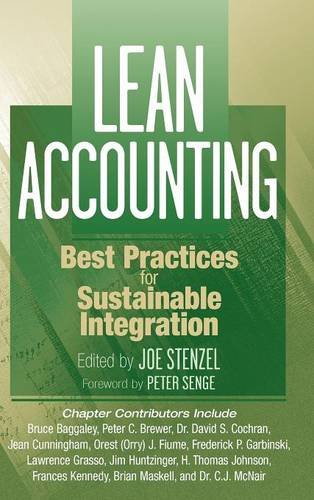 Lean Accounting – Best Practices for Sustainable Integration Stenzel Hardback