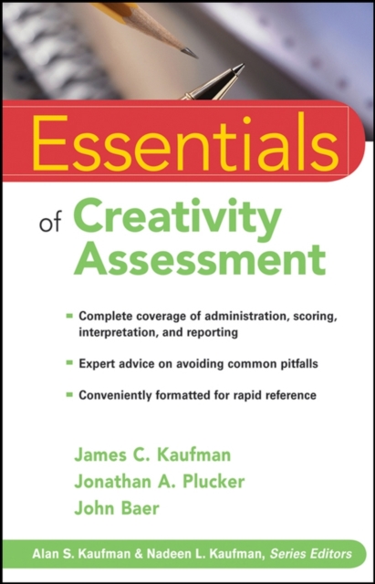 Essentials of Creativity Assessment Kaufman Paperback John Wiley & Sons