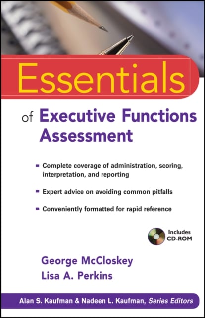 Essentials of Executive Functions Assessment McCloskey Paperback 9780470422021