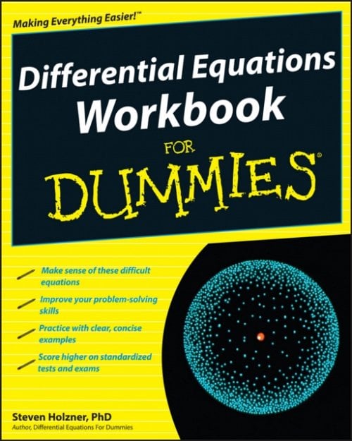 Differential Equations Workbook For Dummies Holzner Paperback John Wiley & Sons
