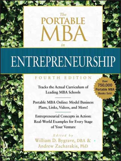 The Portable MBA in Entrepreneurship 4e + Url Bygrave Hardback John Wiley & Sons