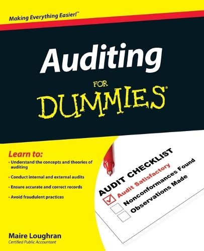 Auditing For Dummies Loughran Paperback John Wiley & Sons 9780470530719
