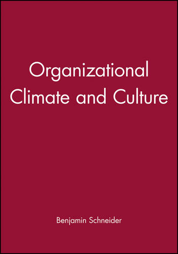 Organizational Climate and Culture Schneider Paperback John Wiley & Sons