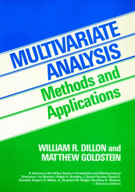 Multivariate Analysis – Methods and Applications Dillon Hardback Wiley–Blackwell
