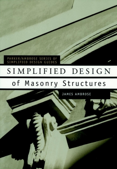Simplified Design of Masonry Structures Ambrose Paperback John Wiley & Sons
