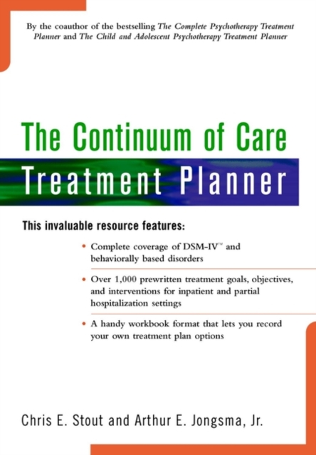 The Continuum of Care Treatment Planner Jongsma Paperback John Wiley & Sons