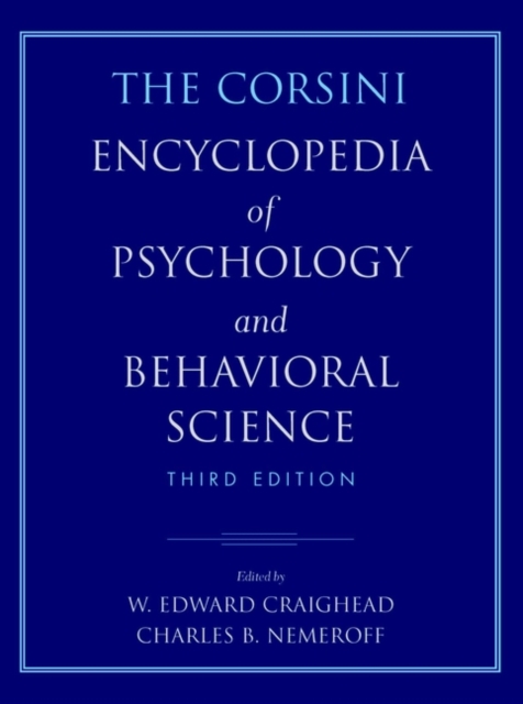 The Corsini Encyclopedia of Psychology & Behavioral Science 3e 4V Set Craighead