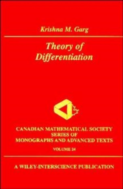 Theory of Differentiation Garg Hardback Wiley–Blackwell 9780471253877