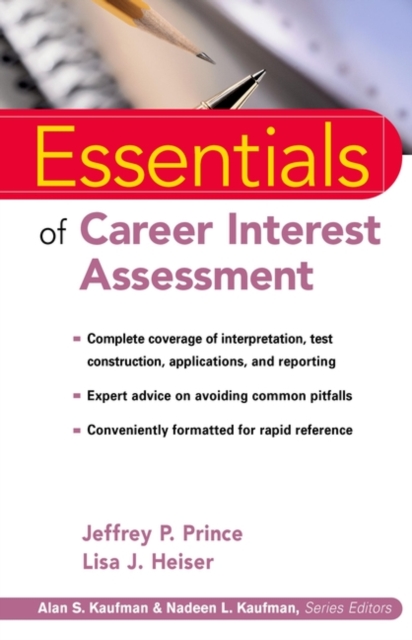 Essentials of Career Interest Assessment Prince Paperback John Wiley & Sons
