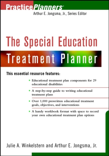 The Special Education Treatment Planner Jongsma Paperback John Wiley & Sons