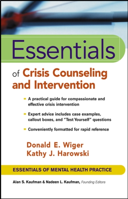 Essentials of Crisis Counseling and Intervention Wiger Paperback 9780471417552