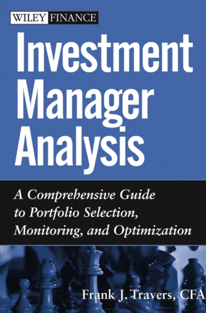 Investment Manager Analysis Travers Hardback John Wiley & Sons 9780471478867