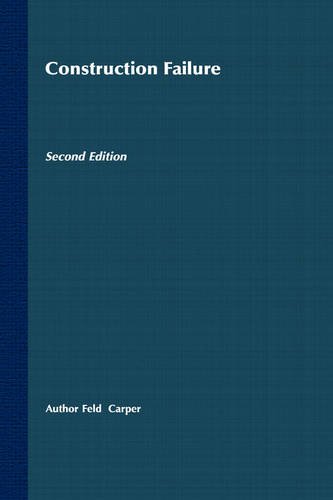 Construction Failure, 2nd Edition Feld Carper Hardback John Wiley & Sons