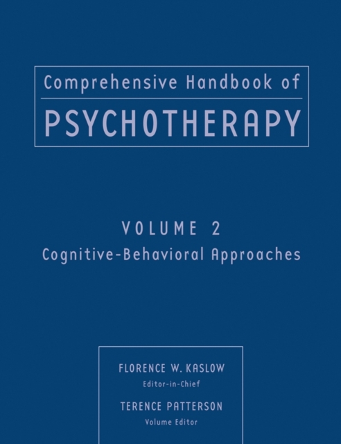 Comprehensive Handbook of Psychotherapy – Cognitive, Behavioral Approaches V 2