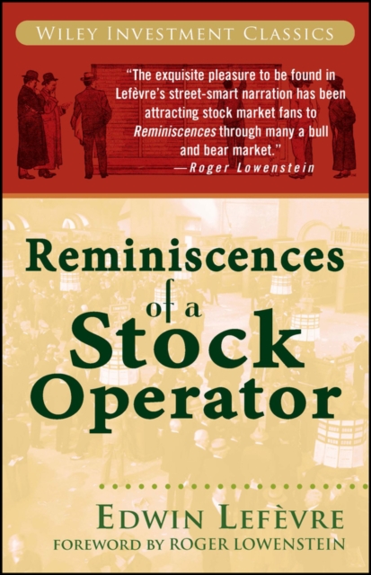 Reminiscences of a Stock Operator Lefevre Paperback John Wiley & Sons