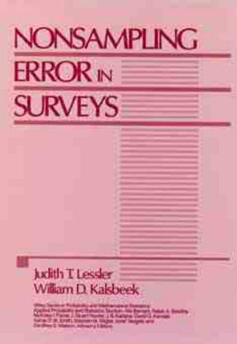 Nonsampling Error in Surveys Lessler Hardback Wiley–Blackwell 9780471869085