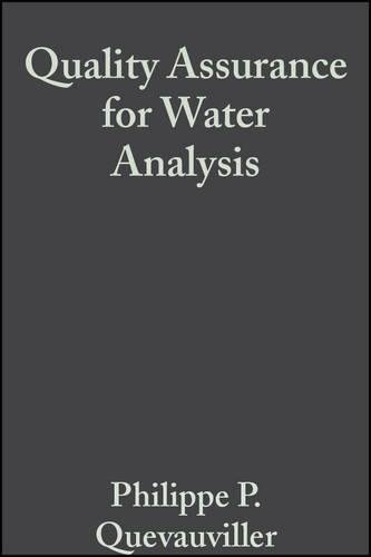 Quality Assurance for Water Analysis Quevauviller Hardback Wiley–Blackwell