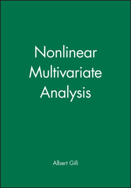 Nonlinear Multivariate Analysis Gifi Hardback Wiley–Blackwell 9780471926207