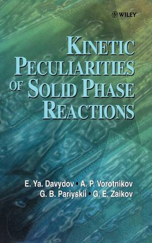 Kinetic Peculiarities of Solid Phase Reactions Davydov Hardback Wiley–Blackwell