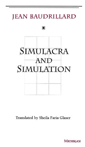 Simulacra and Simulation Baudrillard Glaser Paperback 9780472065219