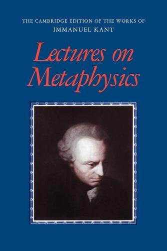 Lectures on Metaphysics by Karl Ameriks. Paperback 9780521000765 Cond=LN:NSD