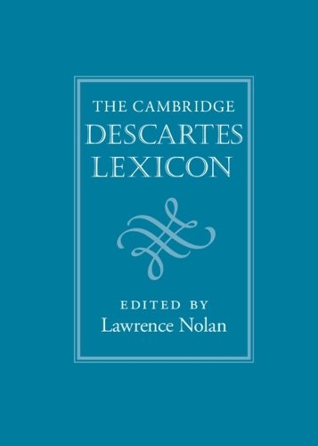The Cambridge Descartes Lexicon Hardcover Cambridge University Pr… 9780521193528