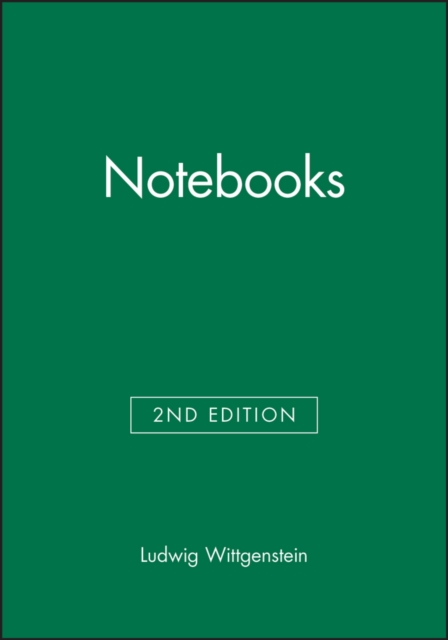 Notebooks Wittgenstein Paperback Wiley–Blackwell 9780631124993