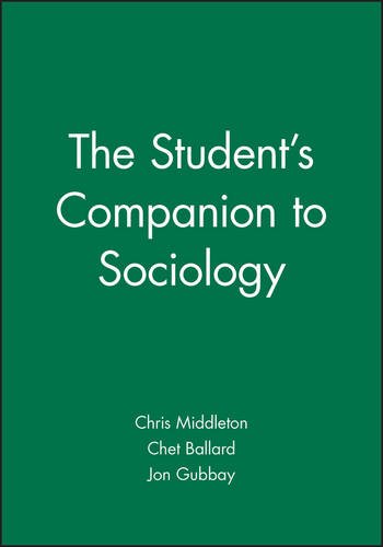 Student′s Companion to Sociology Middleton Paperback Wiley–Blackwell