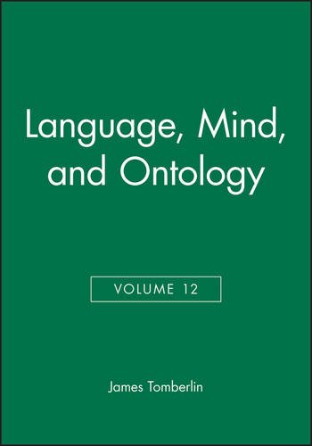 Philosophical Perspectives, 12, Language, Mind, And Ontology, 1998 Tomberlin