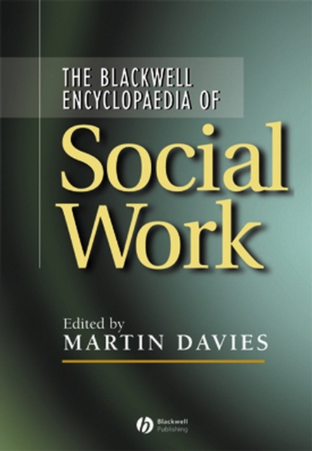 The Blackwell Encyclopedia of Social Work Davies Paperback Wiley–Blackwell