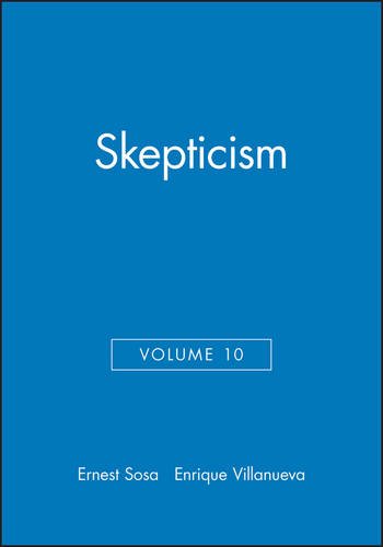 Skepticism: Philosophical Issues, 10, 2000 Sosa Paperback Wiley–Blackwell
