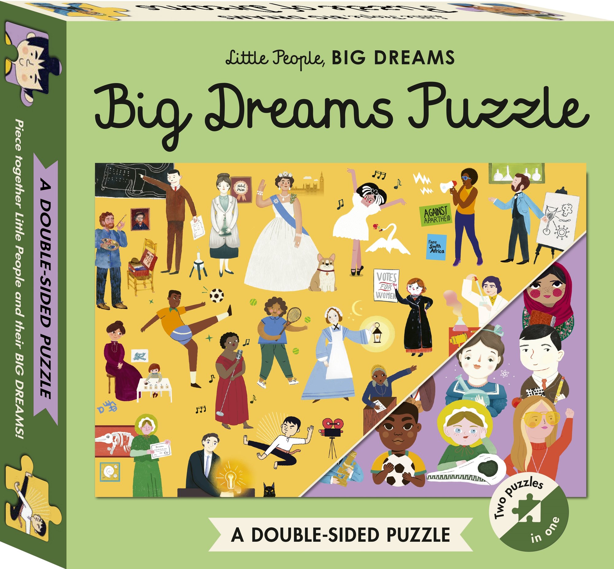 Little People, BIG DREAMS Puzzle: 100-Piece Double-Sided Puzzle