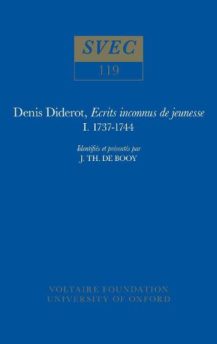 Denis Diderot, Ecrits inconnus de jeunesse 1737– – identifiés et présentés par …