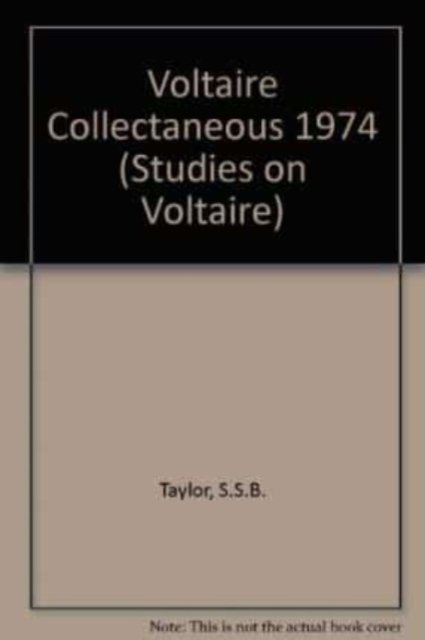 Miscellany/Mélanges Besterman Paperback LUP – Voltaire Foundation 9780729402026