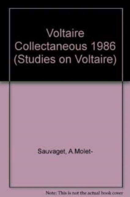 Miscellany / Mélanges Mason Hardback LUP – Voltaire Foundation 9780729403368