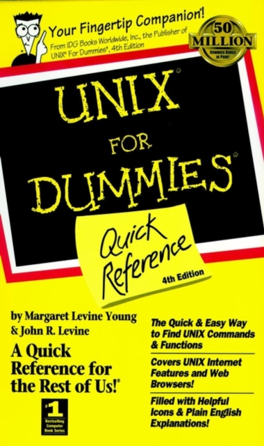 UNIX For Dummies Quick Reference 4e Levine Paperback John Wiley & Sons