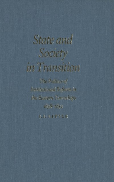 State and Society in Transition – The Politics of Institutional Reform in the E…