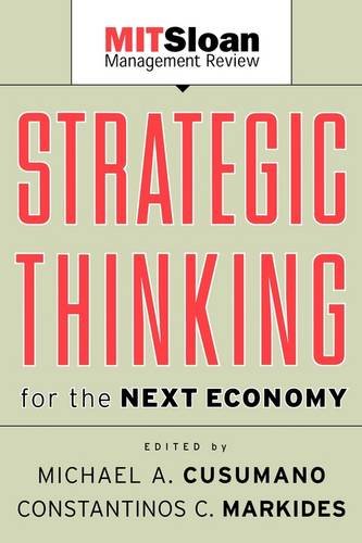 Strategic Thinking for the Next Economy Cusumano Paperback John Wiley & Sons