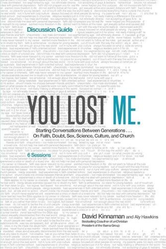 You Lost Me Discussion Guide – Starting Conversations Between Generations...On …