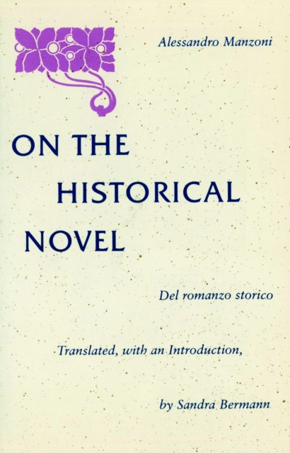 On the Historical Novel Bermann Manzoni Paperback John Wiley & Sons
