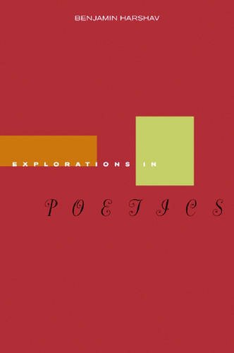 Explorations in Poetics Harshav Hardback John Wiley & Sons 9780804755146