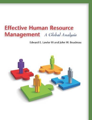 Effective Human Resource Management – A Global Analysis Lawler Paperback