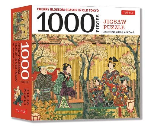 Cherry Blossom Season in Old Tokyo Jigsaw Puzzle — 1000 Pieces