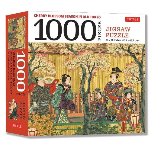 Cherry Blossom Season in Old Tokyo Jigsaw Puzzle — 1000 Pieces